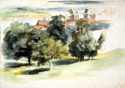 An English Landscape by Anthony van Dyck